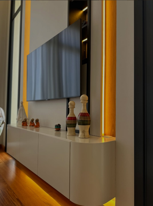 Painel Luz Quente — Home theater da Otimizare